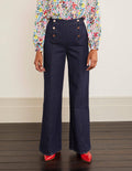 Sailor Wide Leg Jeans-Indigo