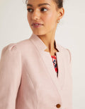 Woodville Textured Jacket-Milkshake
