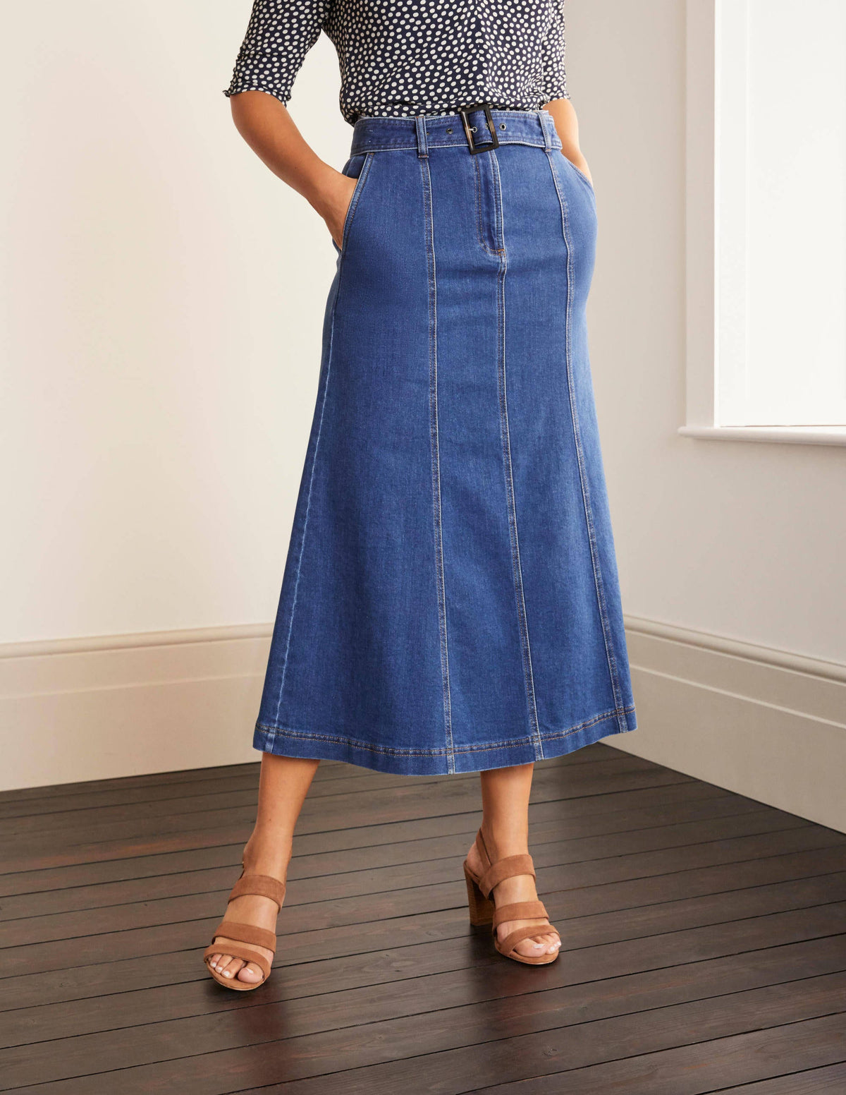 Everdene Midi Skirt-Mid Vintage - Image 1