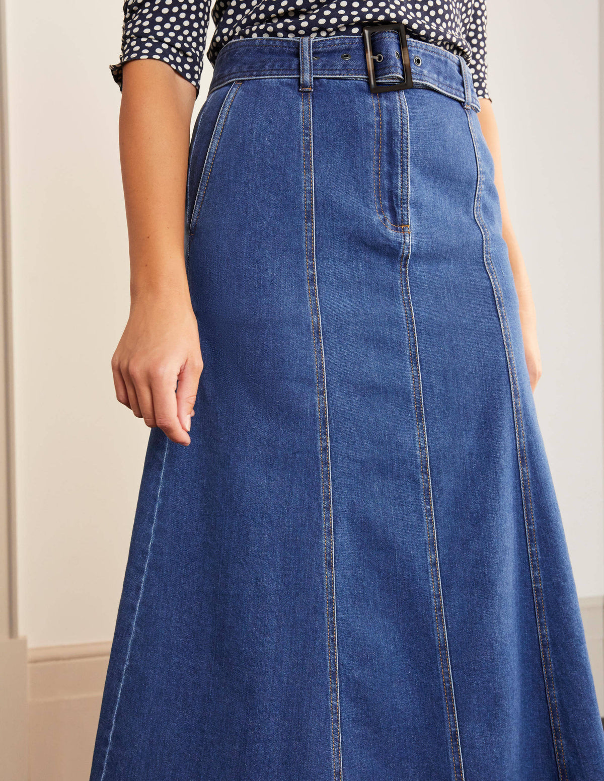 Everdene Midi Skirt-Mid Vintage - Image 2