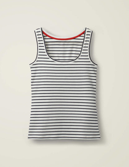 Essential Vest-Ivory / Navy Stripe-8