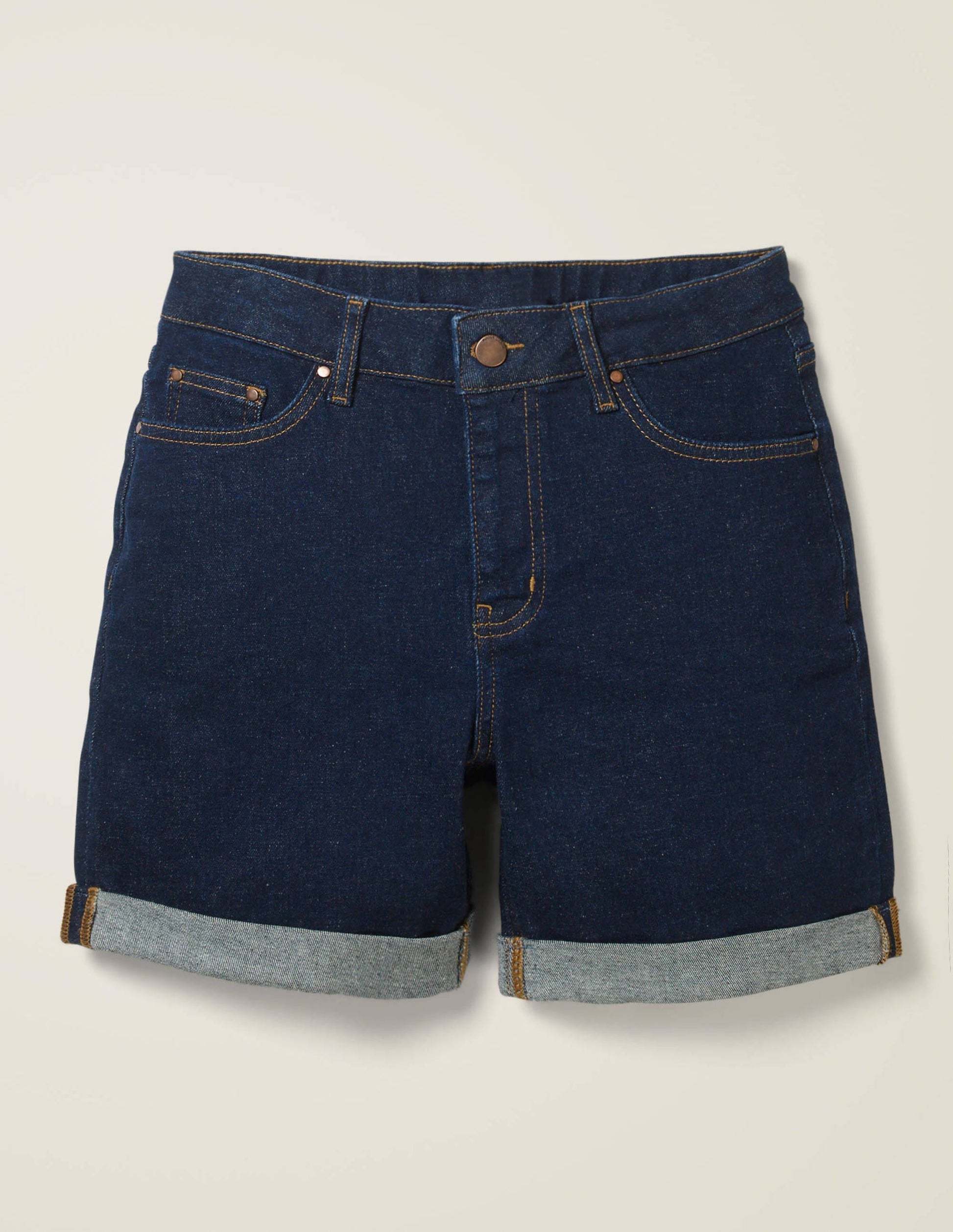 Kynance Denim Shorts-Indigo-8