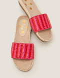 Imogen Footbed Slides-Party Pink/ Post Box Red