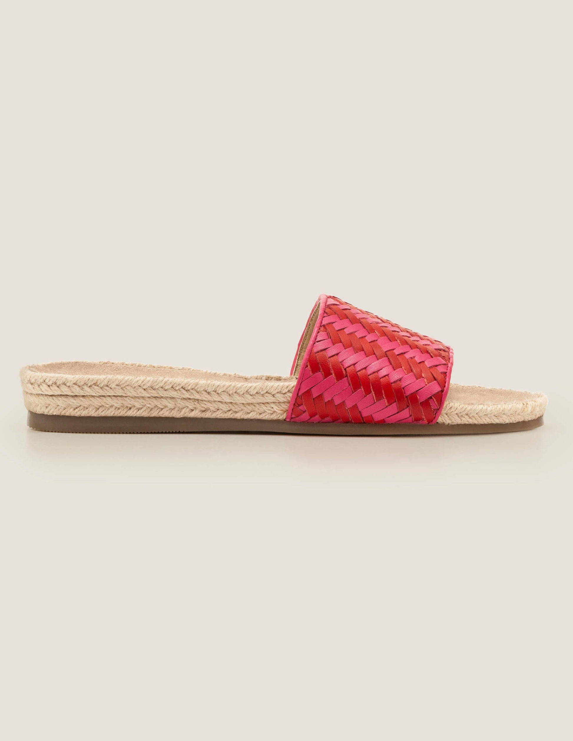 Imogen Footbed Slides-Party Pink/ Post Box Red-2