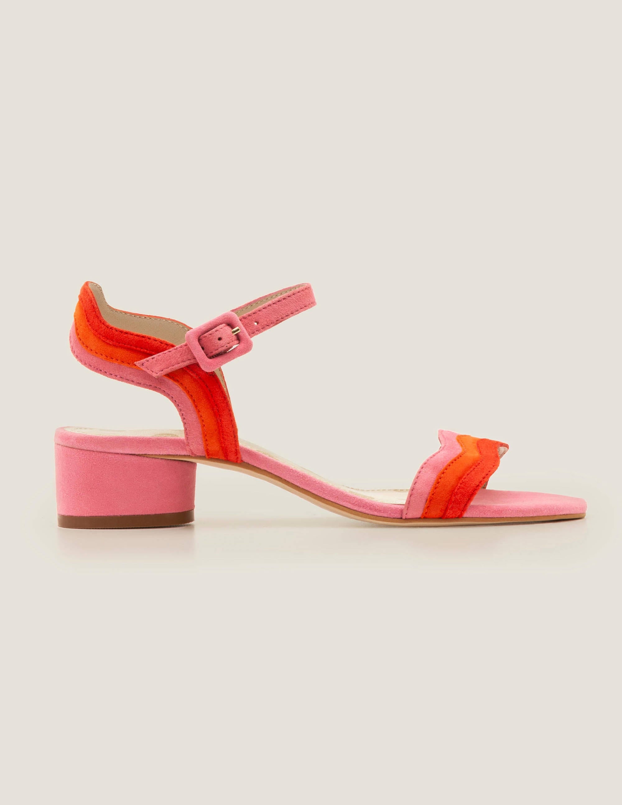 Kitty Heeled Sandals-Bright Camellia Multi - Image 3