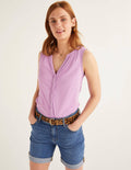 Dara Pompom Jersey Shirt-Lupin