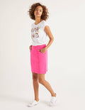 Daisy Chino Skirt-Pop Pansy