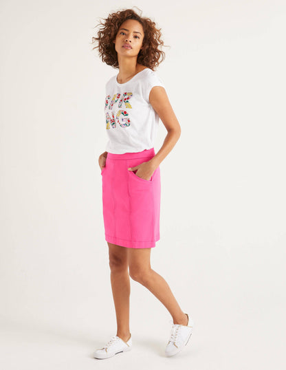 Daisy Chino Skirt-Pop Pansy