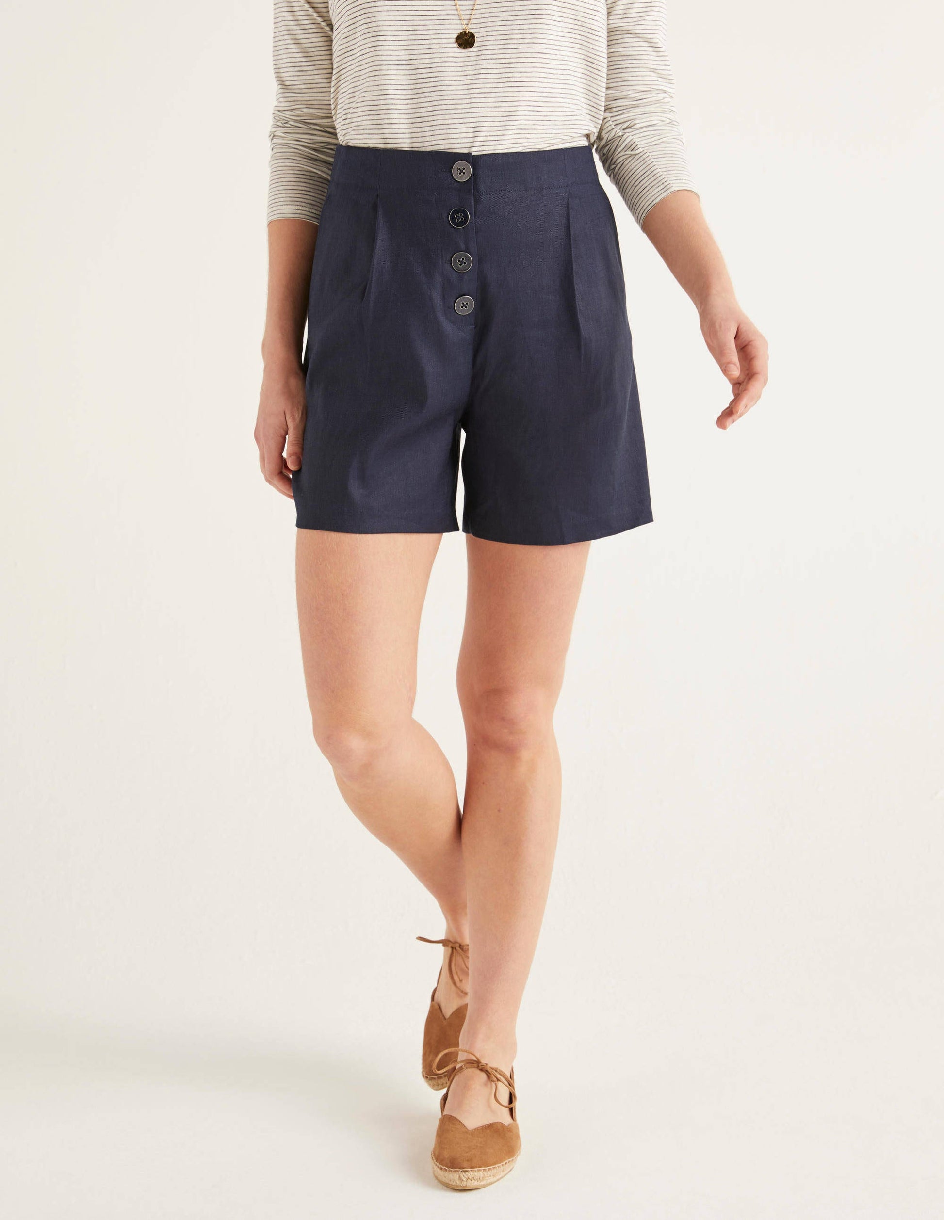 Bamburgh Shorts-Navy-1