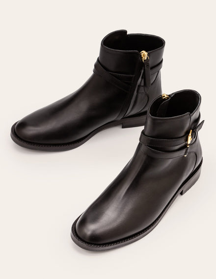 Aldeburgh Ankle Boots-Black