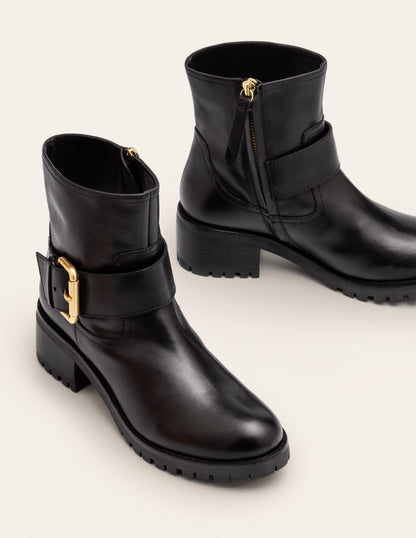 Bristol Biker Boots-Black-1
