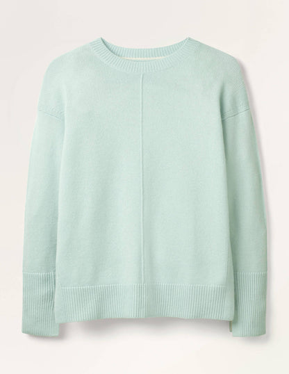 Derby Relaxed Cashmere Jumper-Cut Glass Blue-5