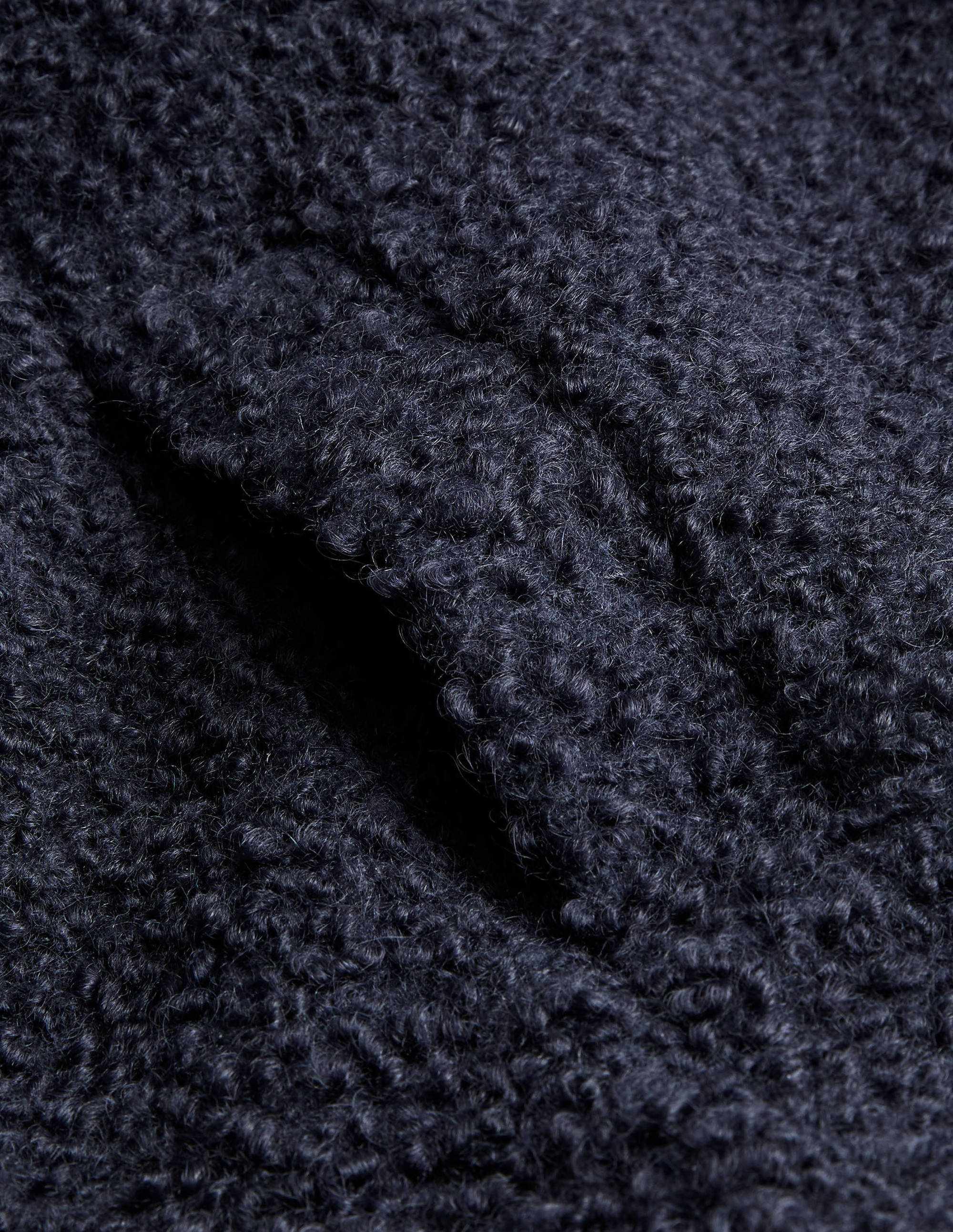 Elveden Textured Coat-Navy - Image 5