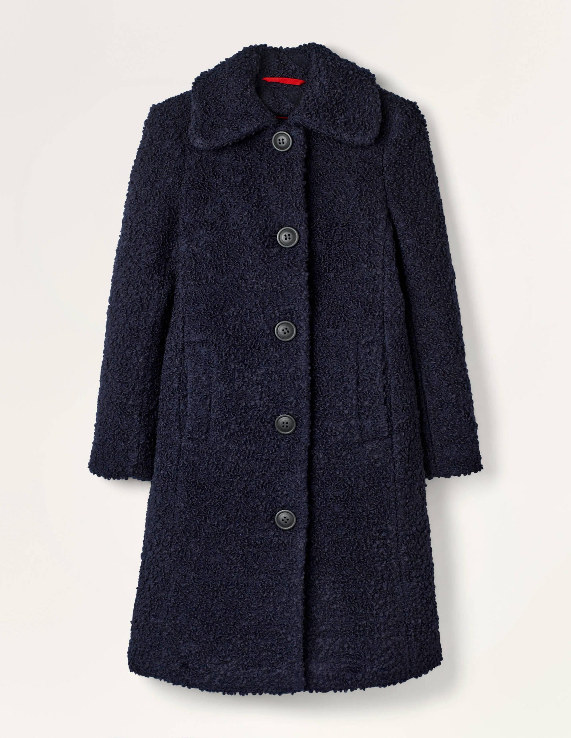 Elveden Textured Coat-Navy - Image 6