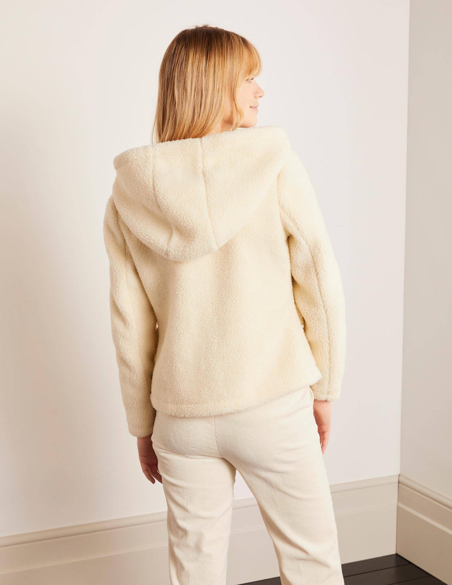 Elgin Borg Jacket-Ecru