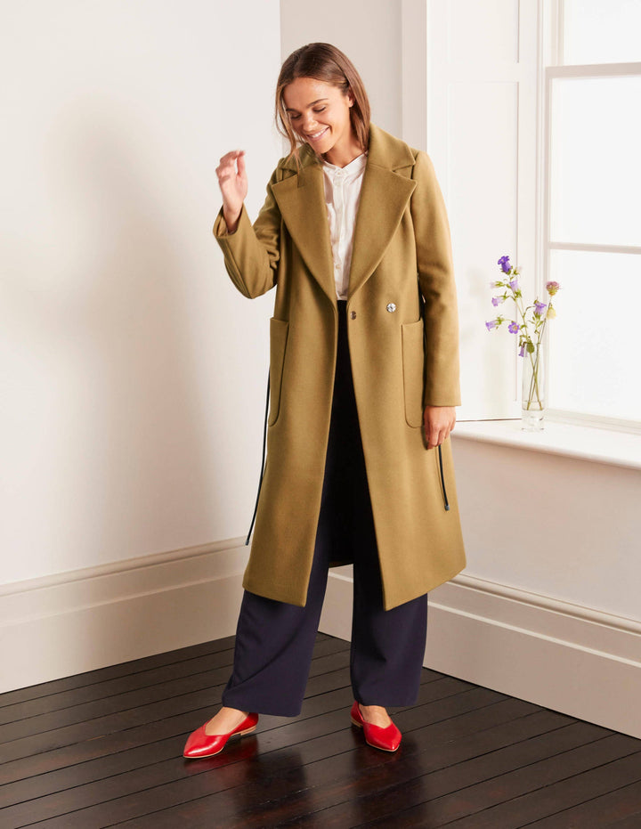 Edale Belted Coat-Camel