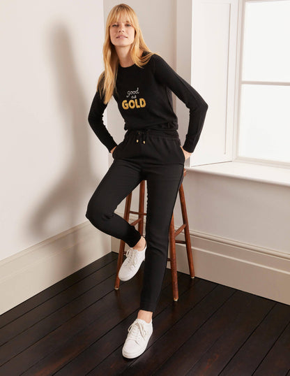 Clovelly Woven Joggers-Black-5