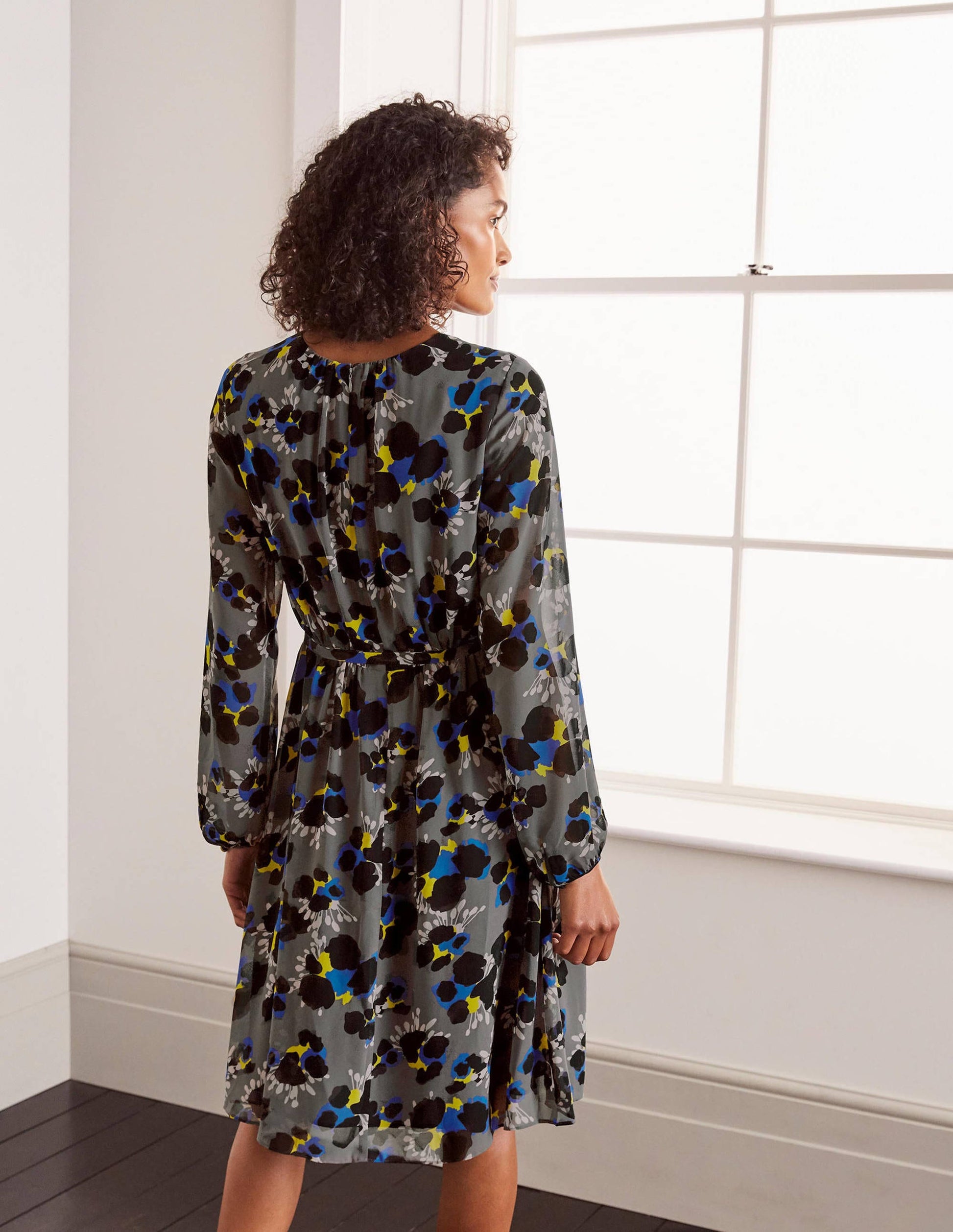 Dorothy Dress-Pewter, Wild Floret-2