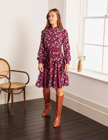 Christina Dress-Ruby Ring, Billowy Peony-3