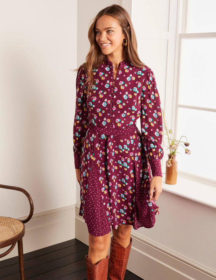 Christina Dress-Ruby Ring, Billowy Peony