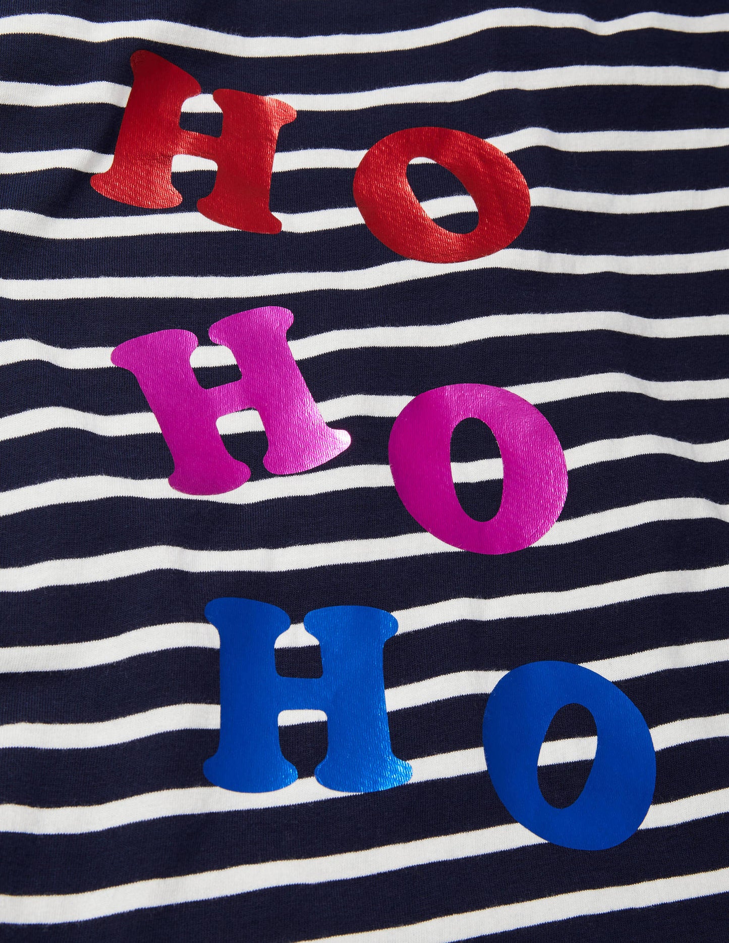 Christmas Breton-Metallic foil slogan