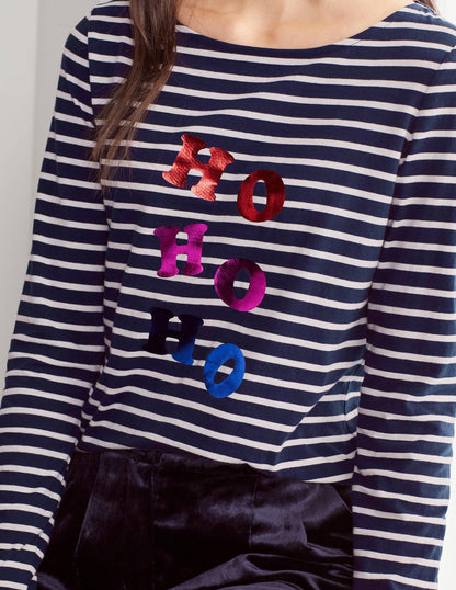 Christmas Breton-Metallic foil slogan-4