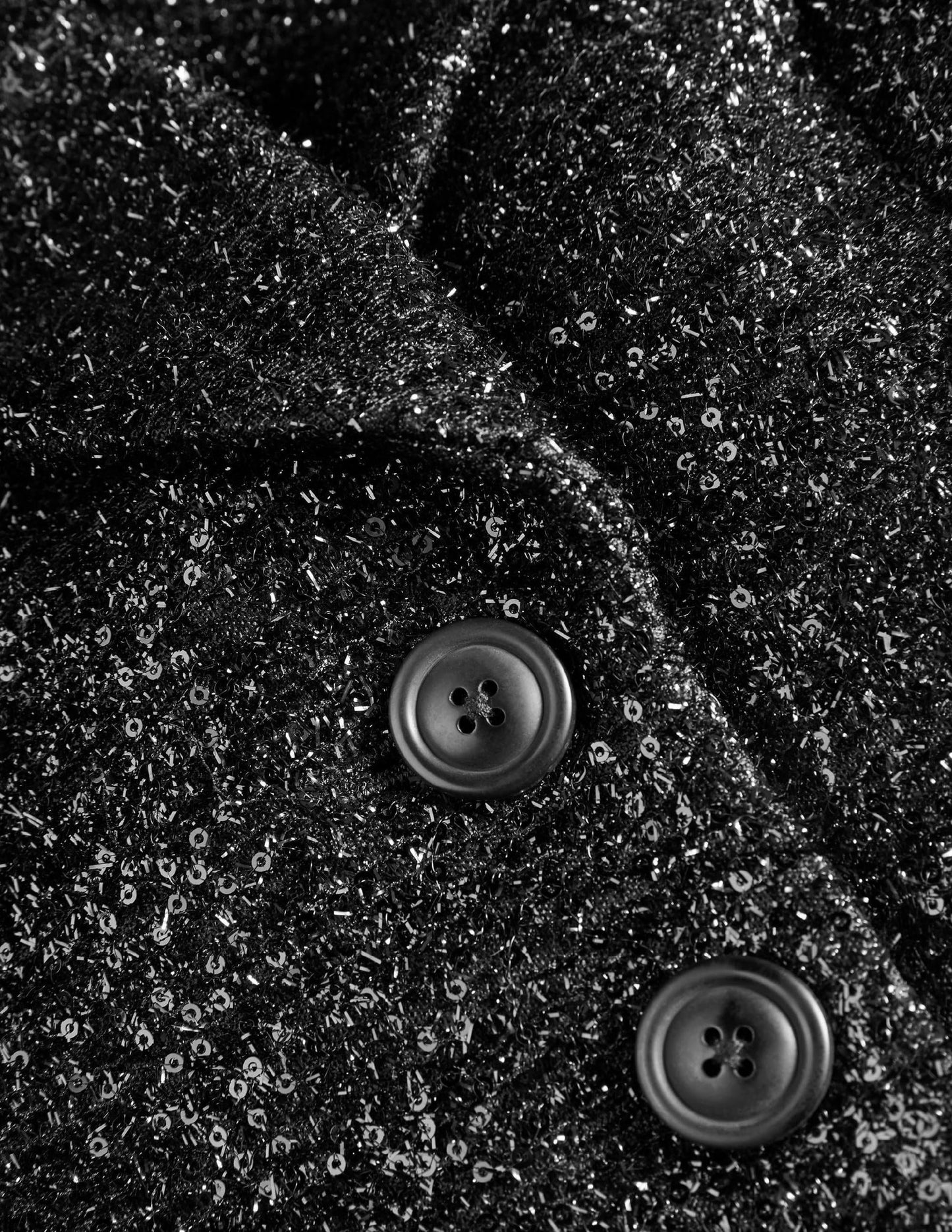 Imelda Sequin Jacket-Black Sequin