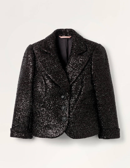 Imelda Sequin Jacket-Black Sequin-6