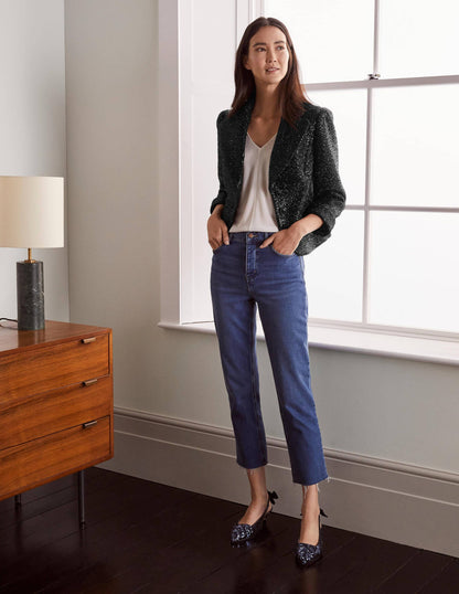 Imelda Sequin Jacket-Black Sequin-1