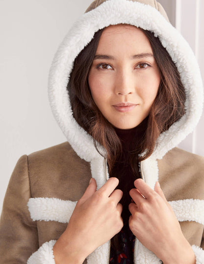 Thurso Sherpa Jacket-Camel-3