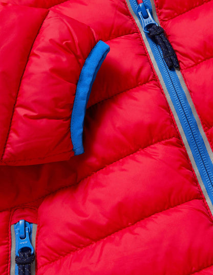 Cosy Pack-away Padded Jacket-Rockabilly Red-3