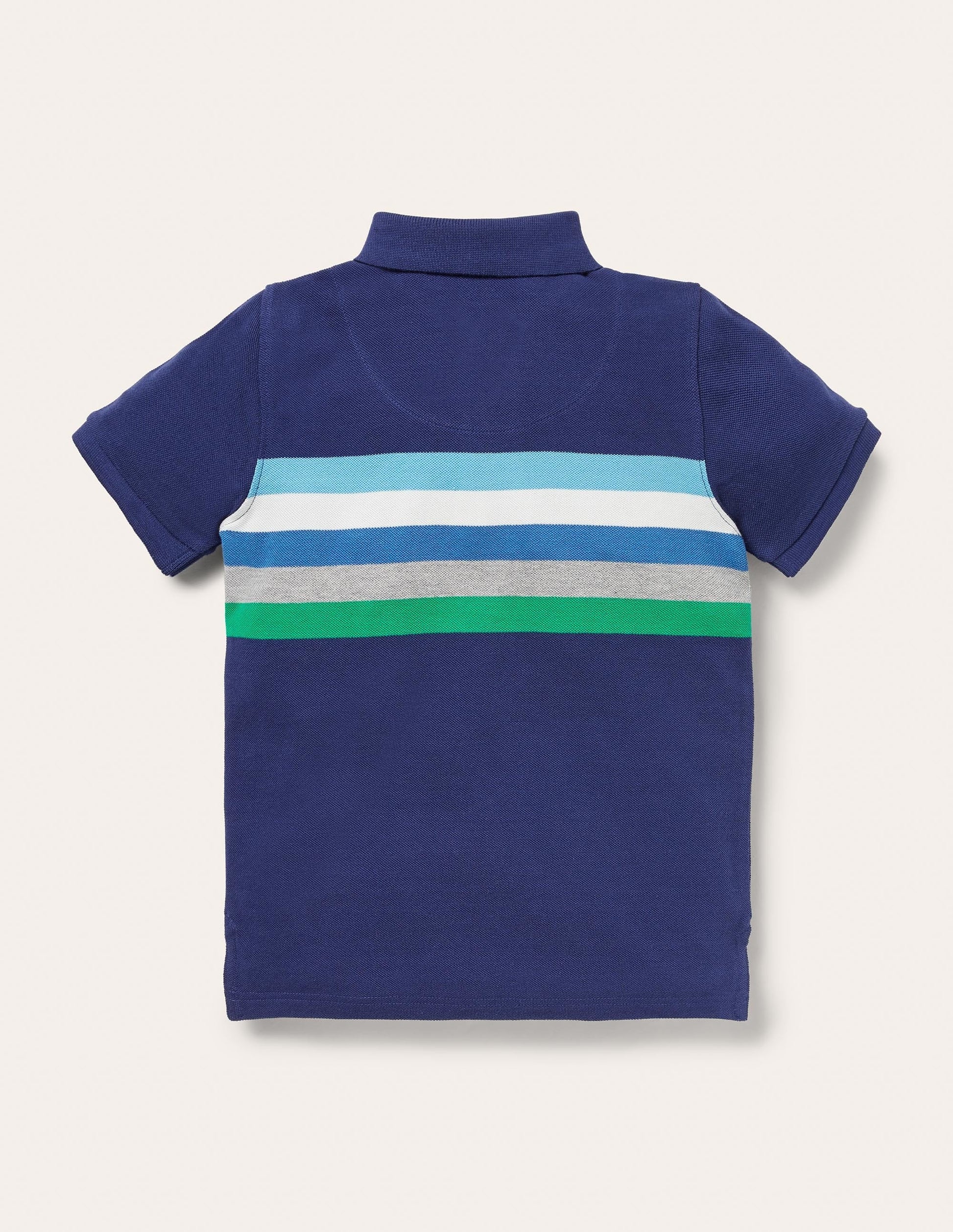 Piqué Polo Shirt-Starboard Blue/Multi-2