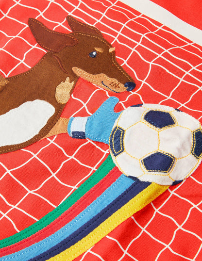 Activity Appliqué T-shirt-Rocket Red Sausage Dog-4