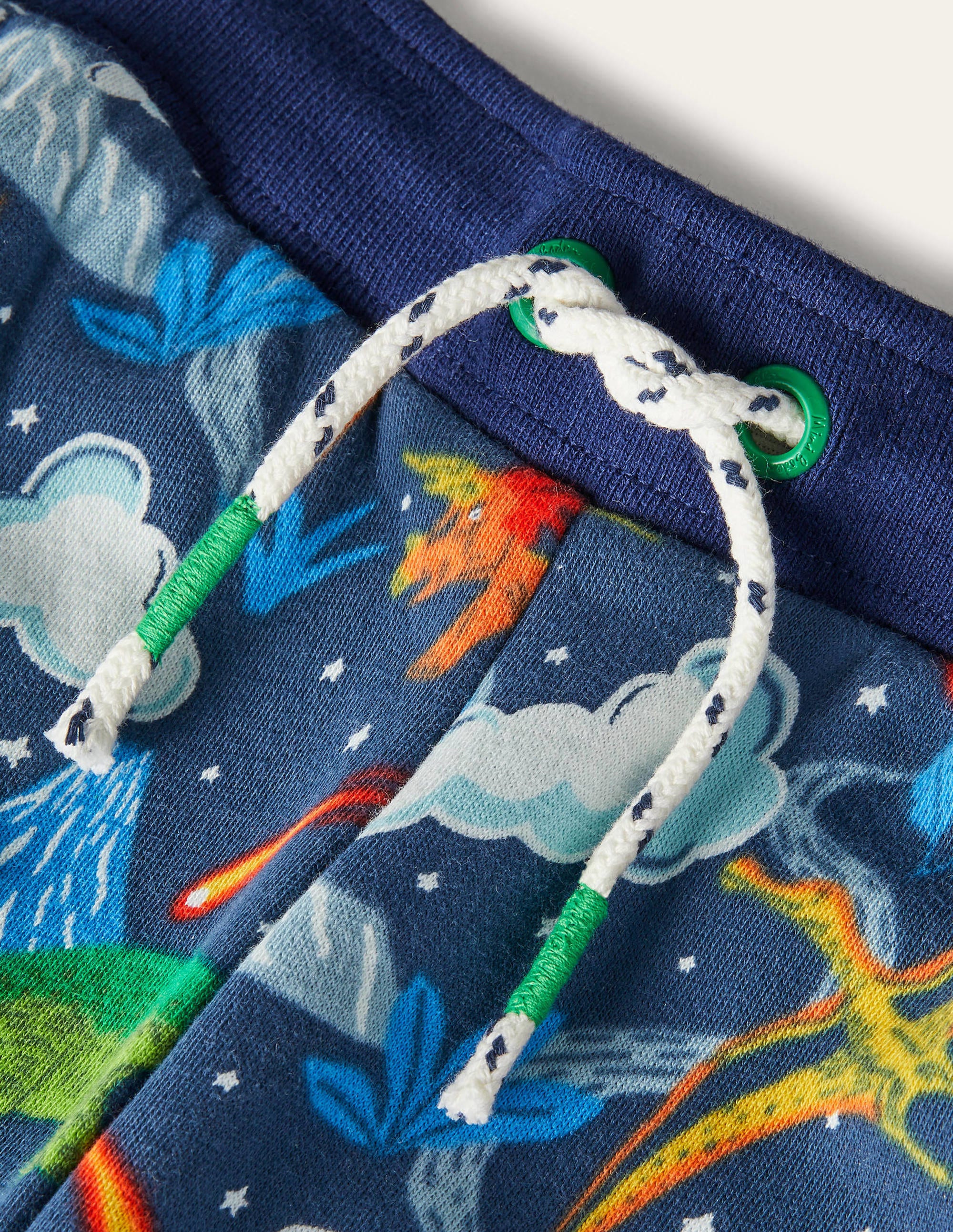 Printed Joggers-Stormy Blue Dinosaurs - Image 3