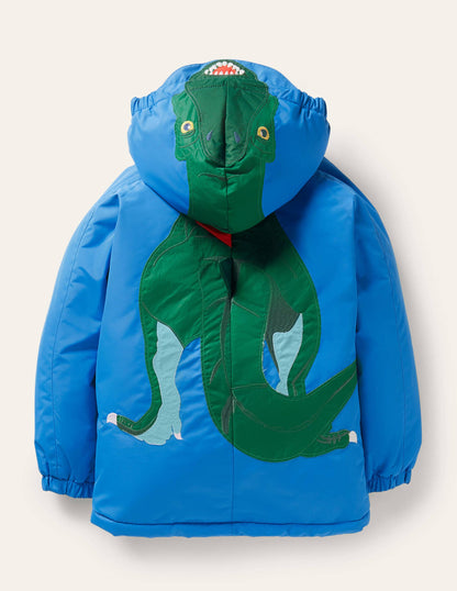 Cosy Sherpa-lined Anorak-Moroccan Blue Dinosaur-4