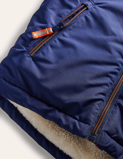 Cosy Sherpa-lined Anorak-College Navy-3