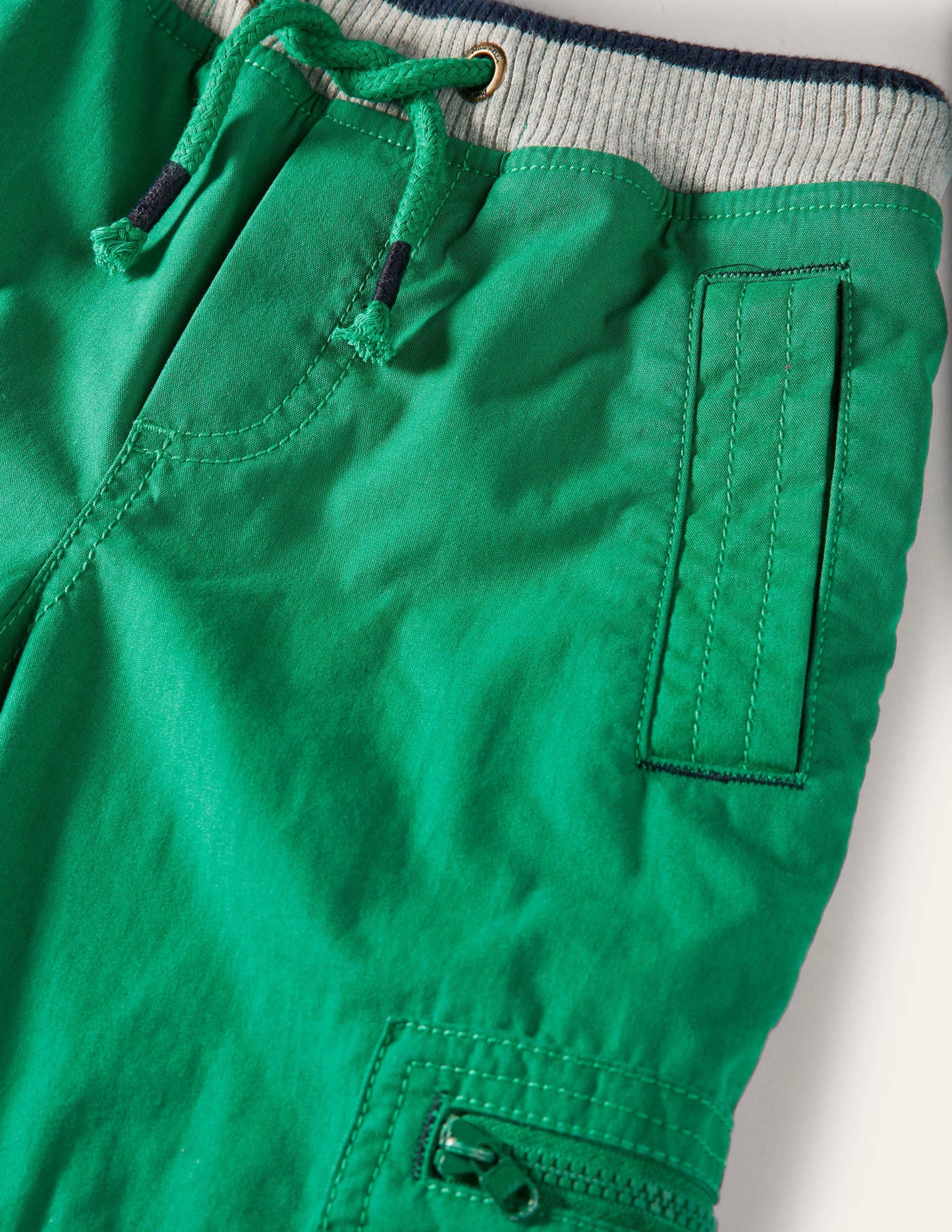 Cosy Lined Cargo Trousers-Highland Green