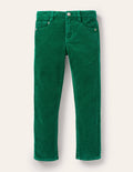 Slim Cord Stretch Jeans-Forest Green