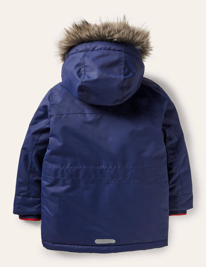 Cosy Waterproof Parka-College Navy-2