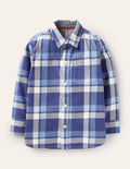 Casual Twill Shirt-College Navy/Blue