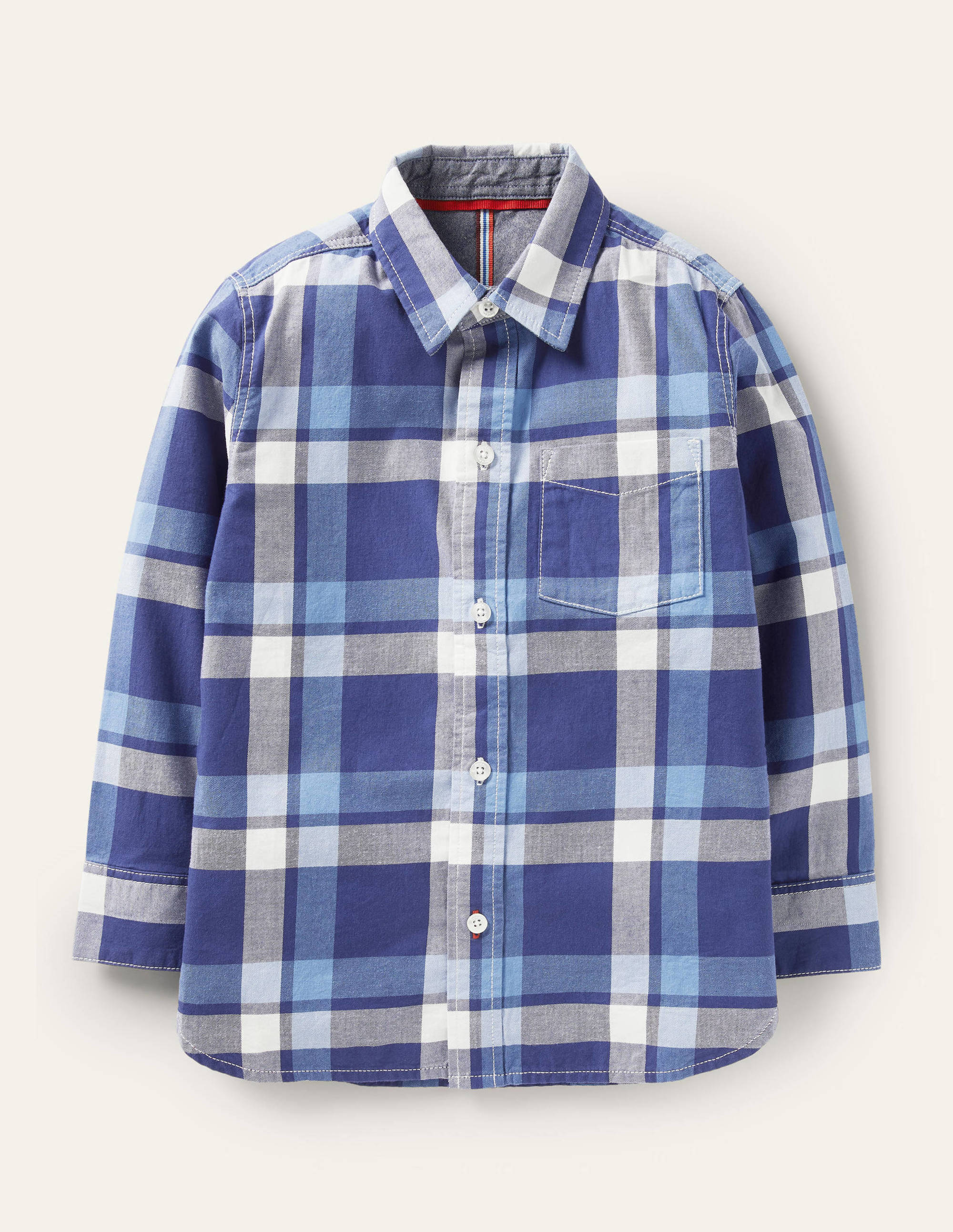 Casual Twill Shirt-College Navy/Blue - Image 1