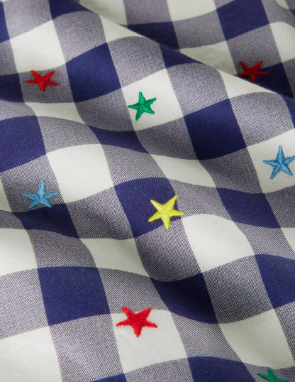 Casual Twill Shirt-Navy/Ivory Rainbow Star-3