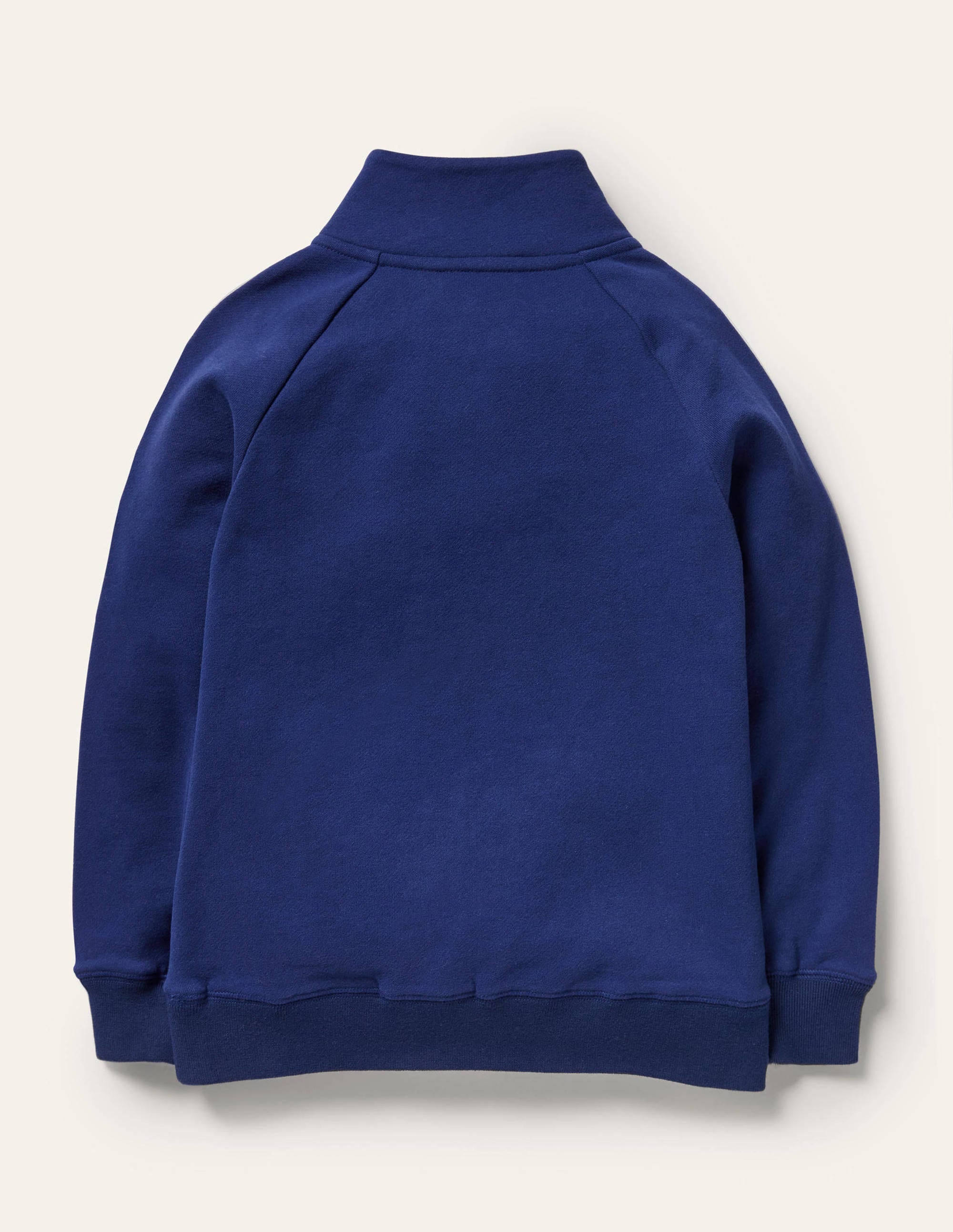Cosy Appliqué Half-zip Jumper-Starboard Blue Space - Image 2