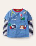 Occupational Appliqué T-shirt-Elizabethan Blue Vet