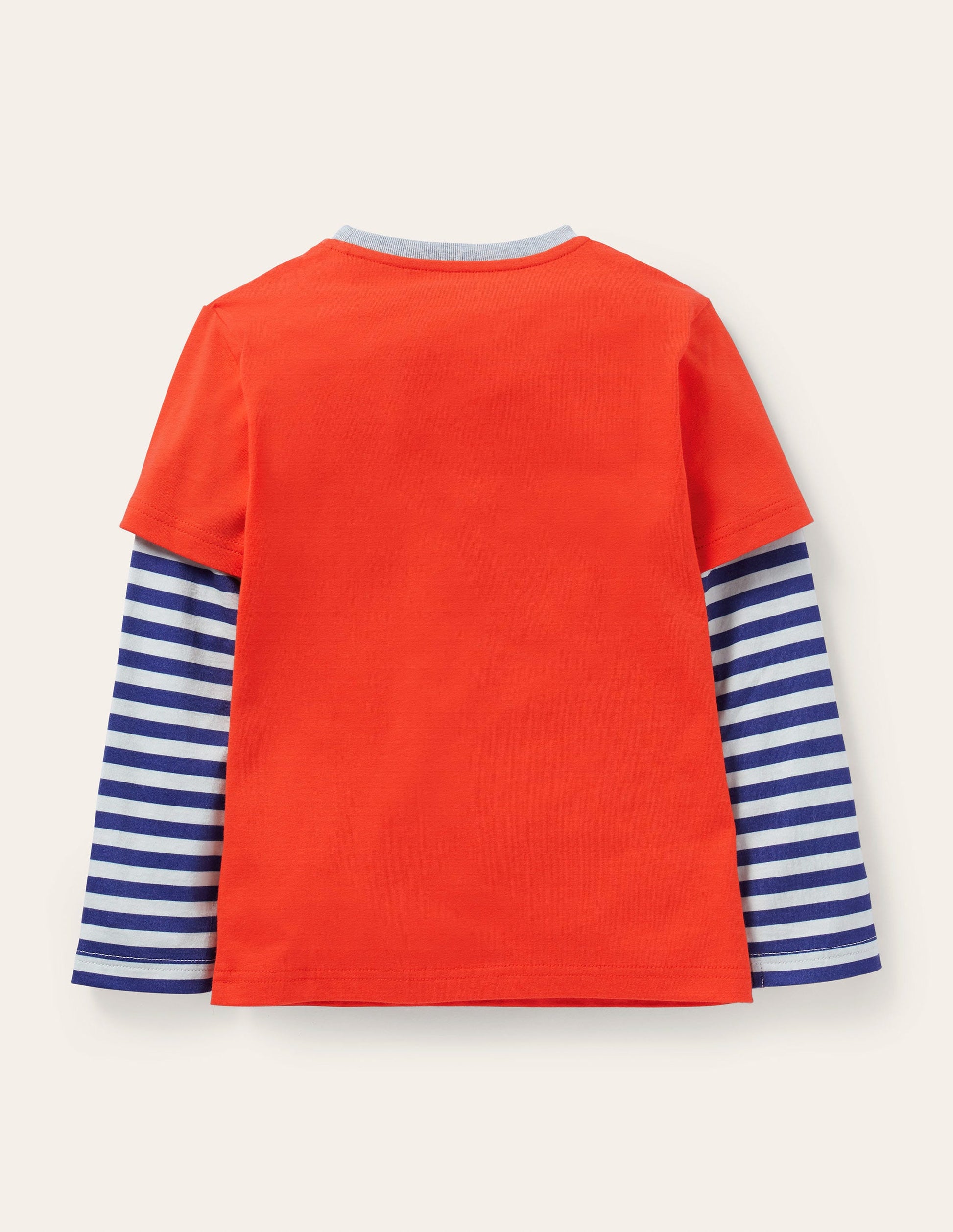 Layered Music Appliqué T-shirt-Rocket Red Sloth-2