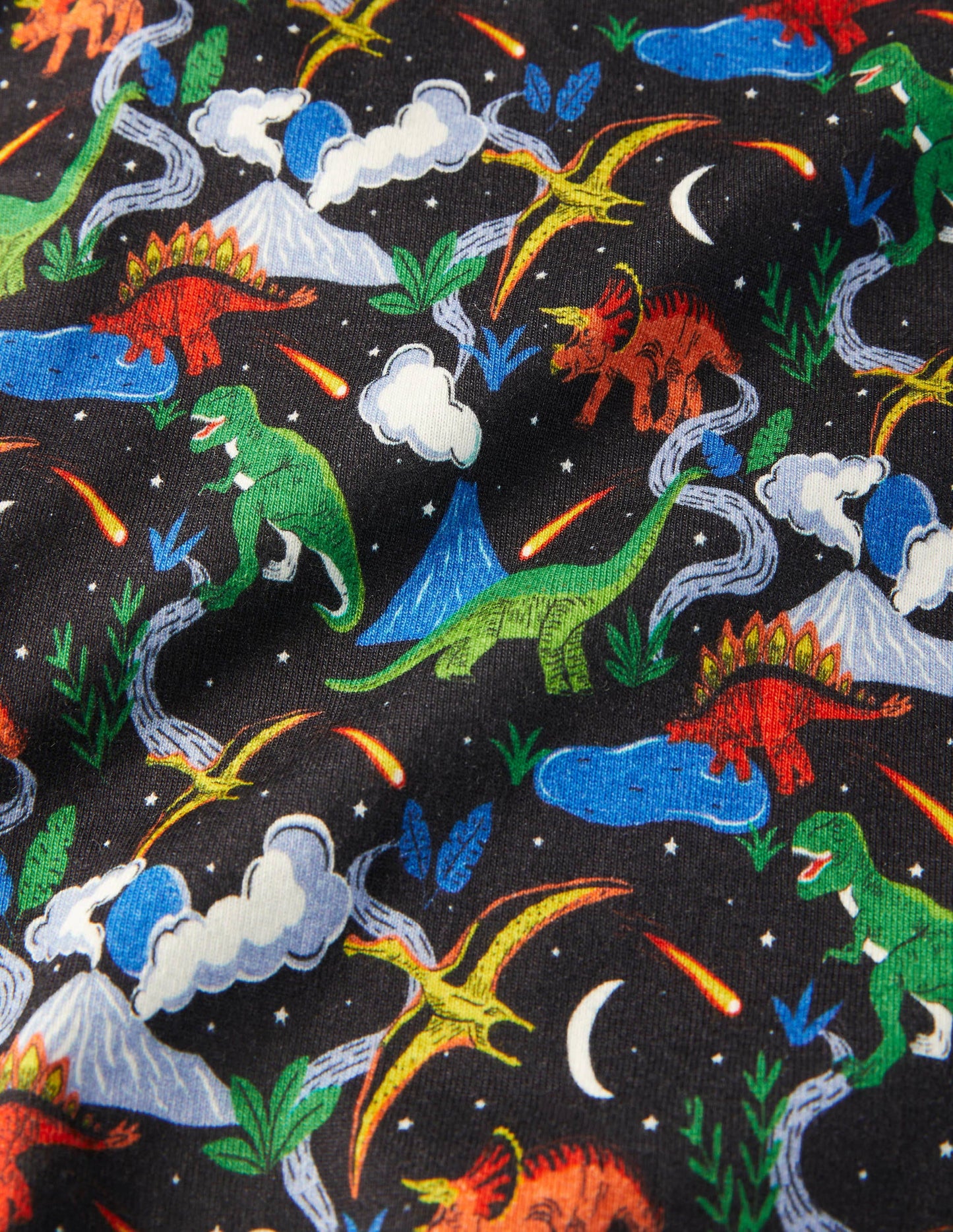 Twin Pack Snug Pyjamas-Stormy Blue Dinosaurs