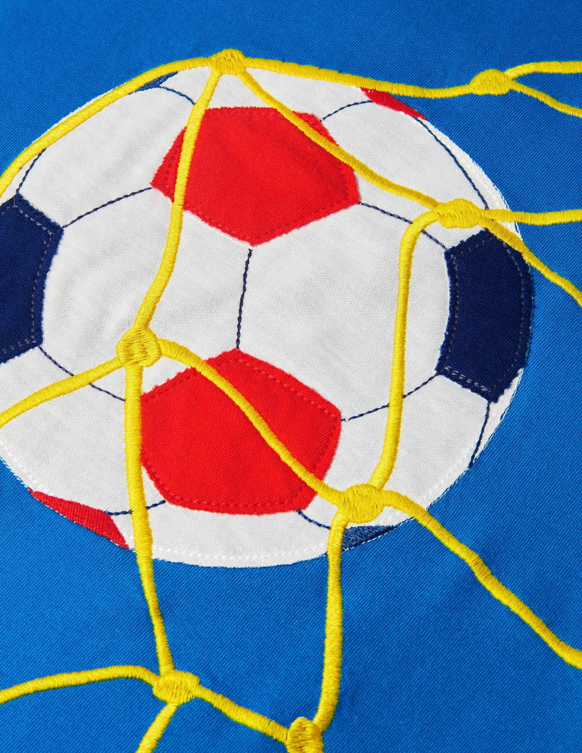Sports Appliqué T-shirt-Yogo Blue Football - Image 2