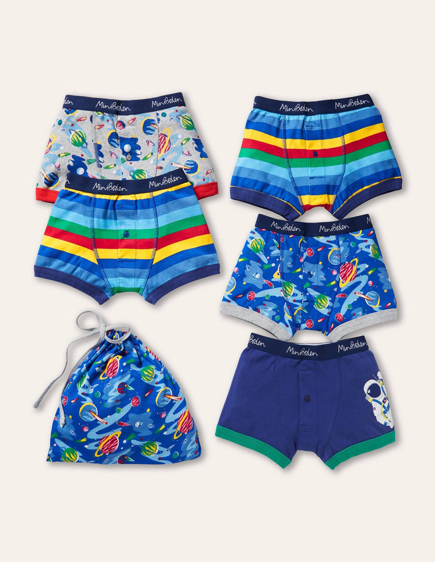 Boxers 5 Pack-Multi space