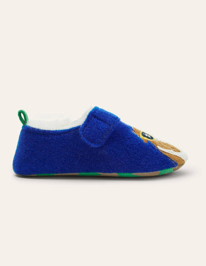 Felt Guinea Pig Slippers-Brilliant Blue-2