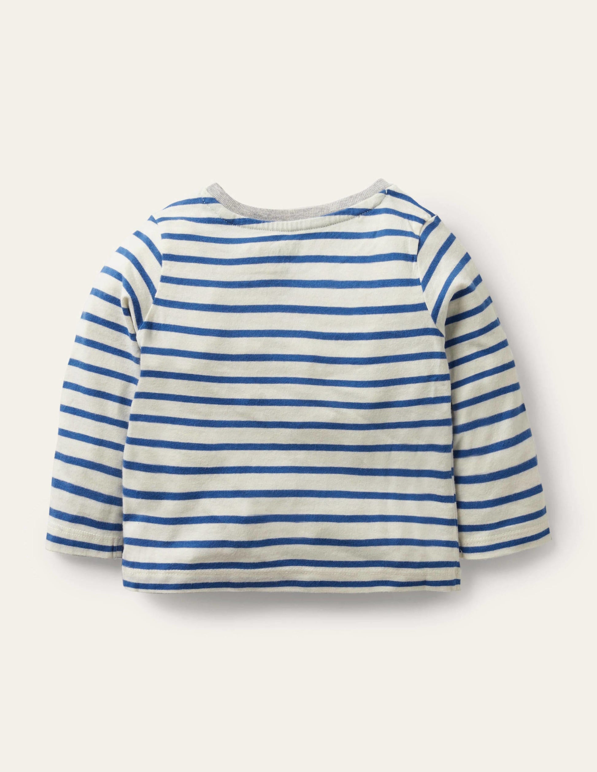 Big Appliqué T-shirt-White/Duke Blue Digger-2